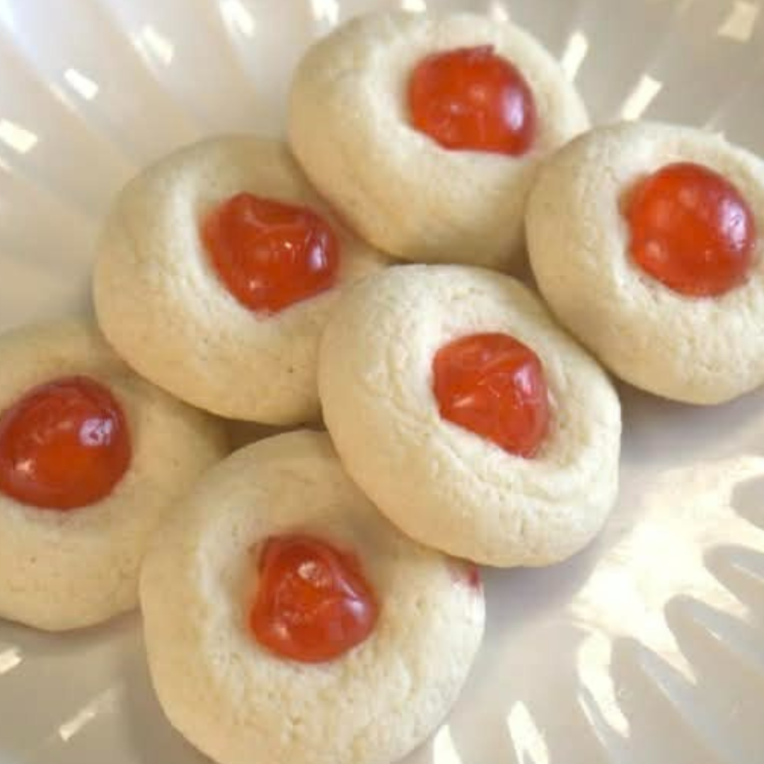 Soft Shortbread Cookies with Cherry- 8 pcs (100 points)